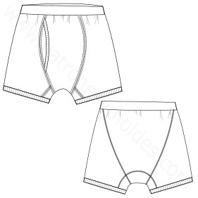 Moldes de confeccion para HOMBRES Ropa Interior Boxer 3017